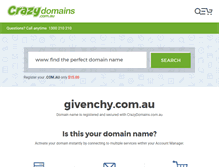 Tablet Screenshot of givenchy.com.au